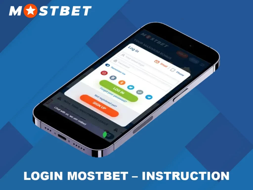 Schermafbeelding van het Mostbet login formulier op desktop en mobiel